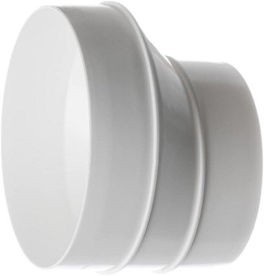 PVC Plastic Reducer 125-100 mm / 5-4 inch Round Adaptor for Ventilation ...