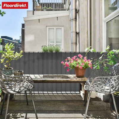 PVC Privacy Screen Fence Weatherproof UV-Resistant Balcony Garden ...