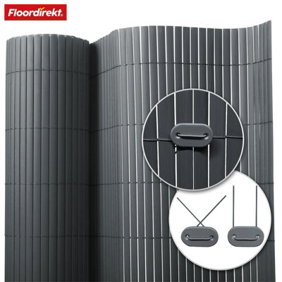 PVC Privacy Screen Fence Weatherproof UV-Resistant Balcony Garden ...