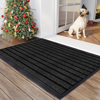 PVC RUBBER MAT NON SLIP HEAVY DUTY DURABLE DOOR MATS
