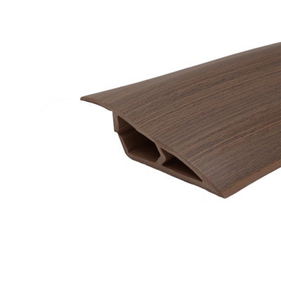 PVC Threshold Strip, Natural Wood Effect, Self-Adhesive, 1m Length