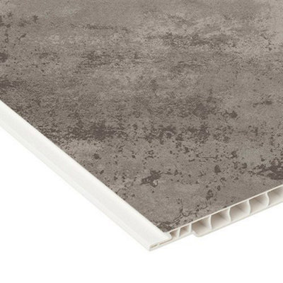 PVC WidePanel Silver Metallic Matt Tongue & Groove Waterproof Shower ...