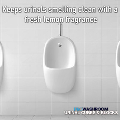 PW PROWASHROOM Urinal Channel Blocks 2x 3KG - Lemon Fragrance - Non PDCB - Slow Dissolving - 30 Day Control