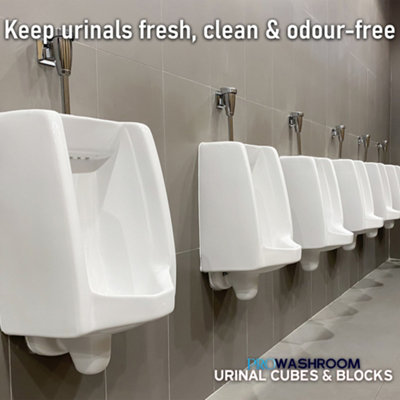 PW PROWASHROOM Urinal Channel Blocks 2x 3KG - Lemon Fragrance - Non PDCB - Slow Dissolving - 30 Day Control - 5