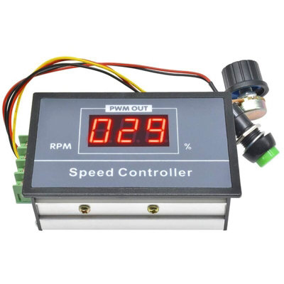 HpLive PWM DC Motor Drehzahlregler – Digital, 12–48 V, 40 A, 30 A Dauerstrom, Mit LCD-Display, Vorwärts/Rückwärts, Einstellbare Start- Und Stoppzeit, Für Bürstenmotoren