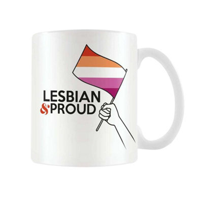 Pyramid International Lesbian Mug Black/White/Pink (One Size) | DIY at B&Q
