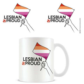 Pyramid International Lesbian Mug Black/White/Pink (One Size)