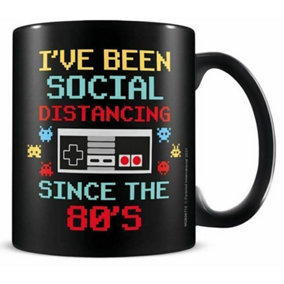 Pyramid International Social Distancing Since The 80S Mug Multicoloured (One Size)