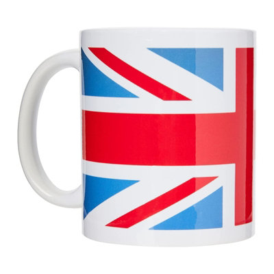 Pyramid International Union Jack Mug Blue/White/Red (One Size) | DIY at B&Q