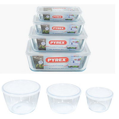 Pyrex Cook & Freeze Set of 7 Containers | DIY at B&Q