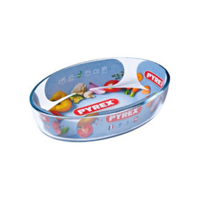 Pyrex Essentials Oval Roaster Dish Transparent (21 x 13cm)
