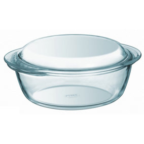 Pyrex Essentials Round Cerole Dish Transparent (1.6l)