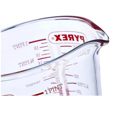 Pyrex Mini Glass Measuring Jug 0.5L 500ml Classic Kitchen Prep ...