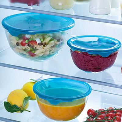 Pyrex Set of 3 Bowls with Lid 30cm