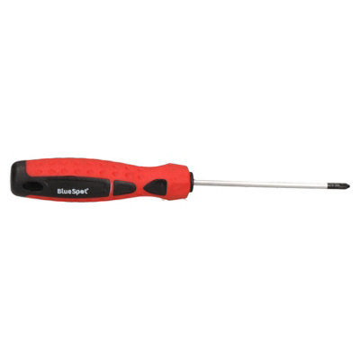PZ0 x 75mm Pozi Electrical Screwdriver with Magnetic Tip and Rubber Handle