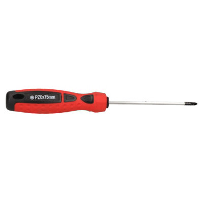 PZ0 x 75mm Pozi Electrical Screwdriver with Magnetic Tip and Rubber Handle