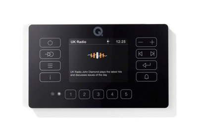 Q Acoustics E120 Bluetooth Wall Amplifier with DAB and Bluetooth Connectivity Home Hi Fi Amp Sound system - Black