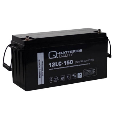 Q-Batteries 12LC-150 12V 160Ah Deep Cycle VRLA AGM Battery