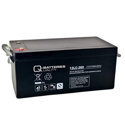 Q-Batteries 12LC-260 12V 278Ah Deep Cycle VRLA AGM Battery