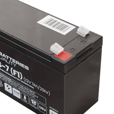 Q-Batteries 12LS-7 F1 12V 7Ah Lead Fleece AGM VRLA