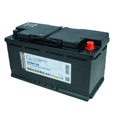 Q-Batteries 12SEM-105 12V 105Ah Semi Traction Commercial battery