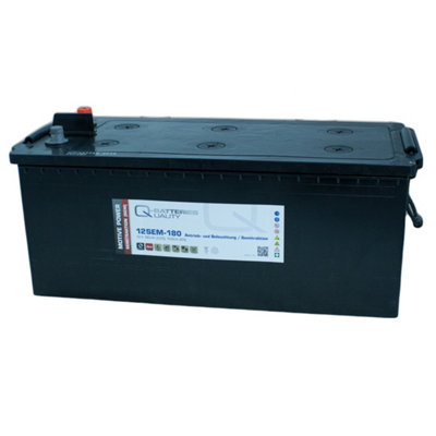 Q-Batteries 12SEM-180 12V 180Ah Semi Traction Commercial battery
