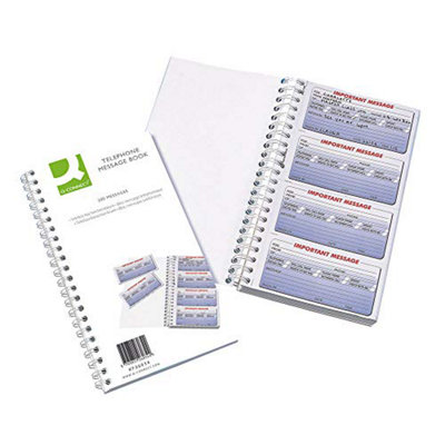 Q-Connect 200 Messages Duplicate Telephone Message Book