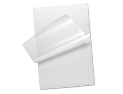Q-Connect Lot De 100 Pochettes Transparentes A6 - Protection Cartes, Photos, Menus - Polypropylène 90 Microns Avec Découpe Pouce