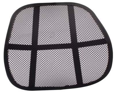 Q-Connect Black Mesh Back Support