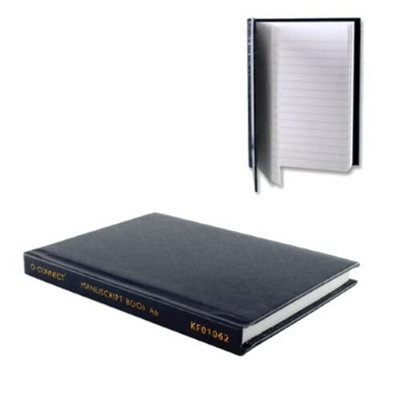 Q-Connect Feint Ruled Casebound Notebook 192 Pages A6