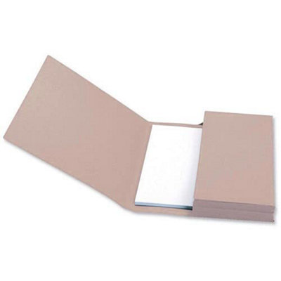 Q-Connect Long Flap Document Wallet Foolscap Buff (Pack of 50)