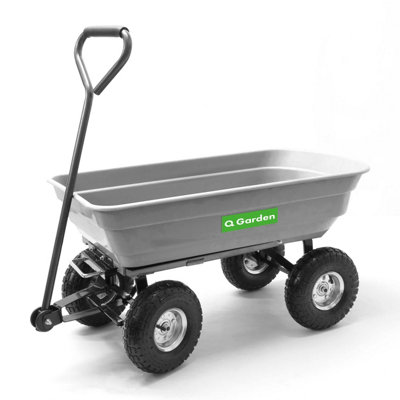 Q Garden 150kg (330lb) Poly Garden Dump Cart