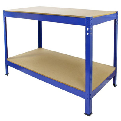 Q-RAX Blue Workshop Workbench 100cm