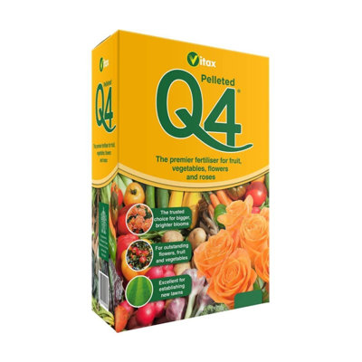 Q4 All Purpose Plant Food, Fertiliser Enriched With Organic Nutrients, More Flowers, Bigger Yields, Slow Release (2.5kg)
