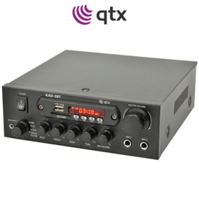 qtx KAD-2BT Digital Stereo Amplifier with Bluetooth & Built-in Media Player