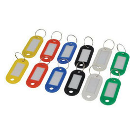 QTY 12 Master Key Rings Markable Tabs Range Of Colours