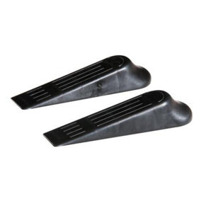 QTY 2 120mm Plastic Door Wedges Light & Durable