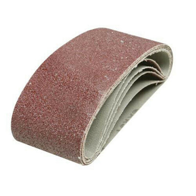 QTY 5 65mm x 410mm 120 Grit Sanding Belts For Belt Sander