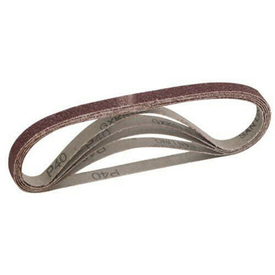 QTY 5 Sanding Belts 13mm x 457mm 60 Grit