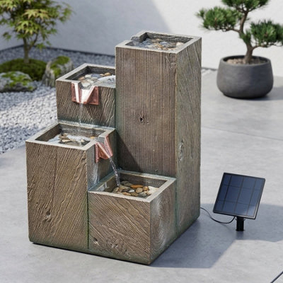 Quad Geometric Oasis Water Feature