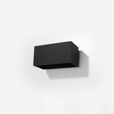 Quad Maxi Aluminium Black 2 Light Classic Wall Light