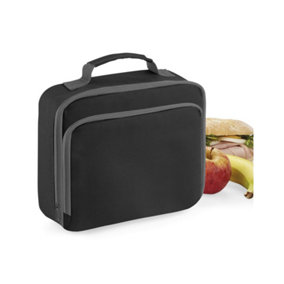 Quadra Lunch Cooler Bag (Pack of 2) Black (One Size)