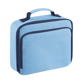 Quadra Lunch Plain Cooler Bag Sky Blue (One Size)