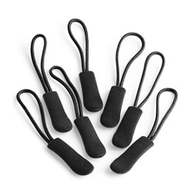 Quadra SLX Zip Puller Pack (Pack Of 10) Black (One Size)