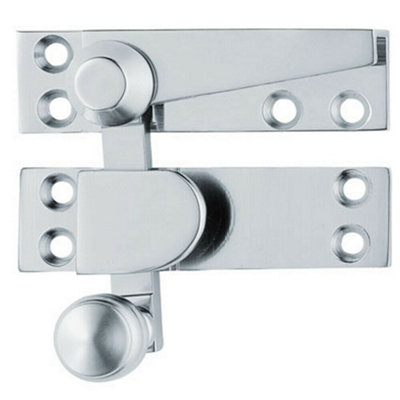 Quadrant Arm Sash Window Fastener 70 x 20mm 35mm Projection Polished Chrome