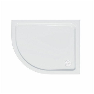 Quadrant Resin Stone Shower Tray White Finish Left 1000 x 800 mm - 6