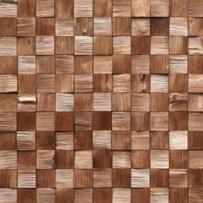 Quadro Mini Light - Natural Wood Panelling | DIY at B&Q