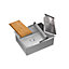 Quadron Anthony 60 Kitchen Workstation Sink, Undermount with accessories, Stainless Steel
