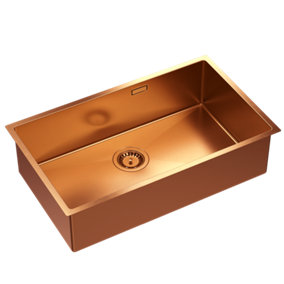 Quadron Anthony 80 PVD Copper kitchen sink 700mm R-10, undermount or inset