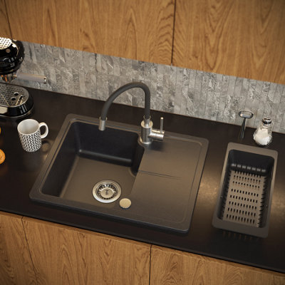 Quadron Baby Johnny super compact kitchen sink with small drainer to ...